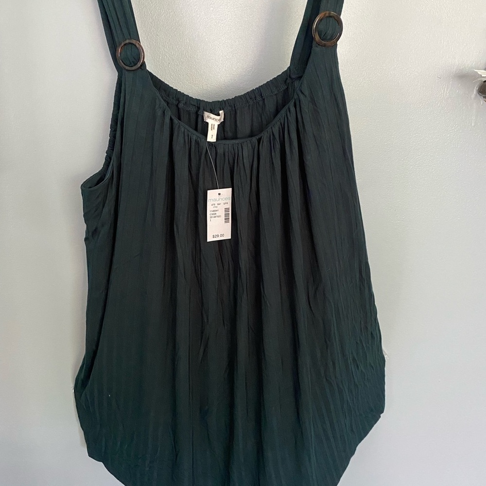 Maurices Forest Green Tank - XL NWT!